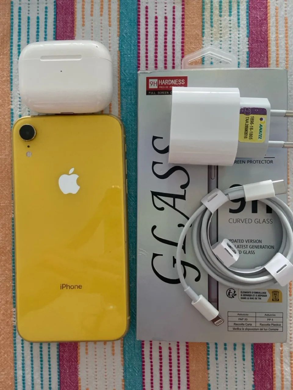 iPhone XR + AirPod Pro + cabo e carregador + película - Foto 4