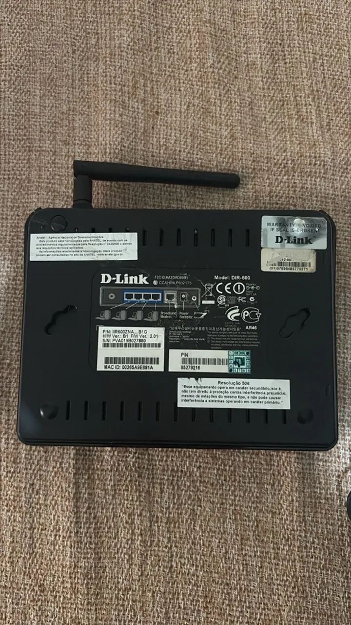 Roteador Wireless D-link-modelo Dir-600-usado - Foto 4