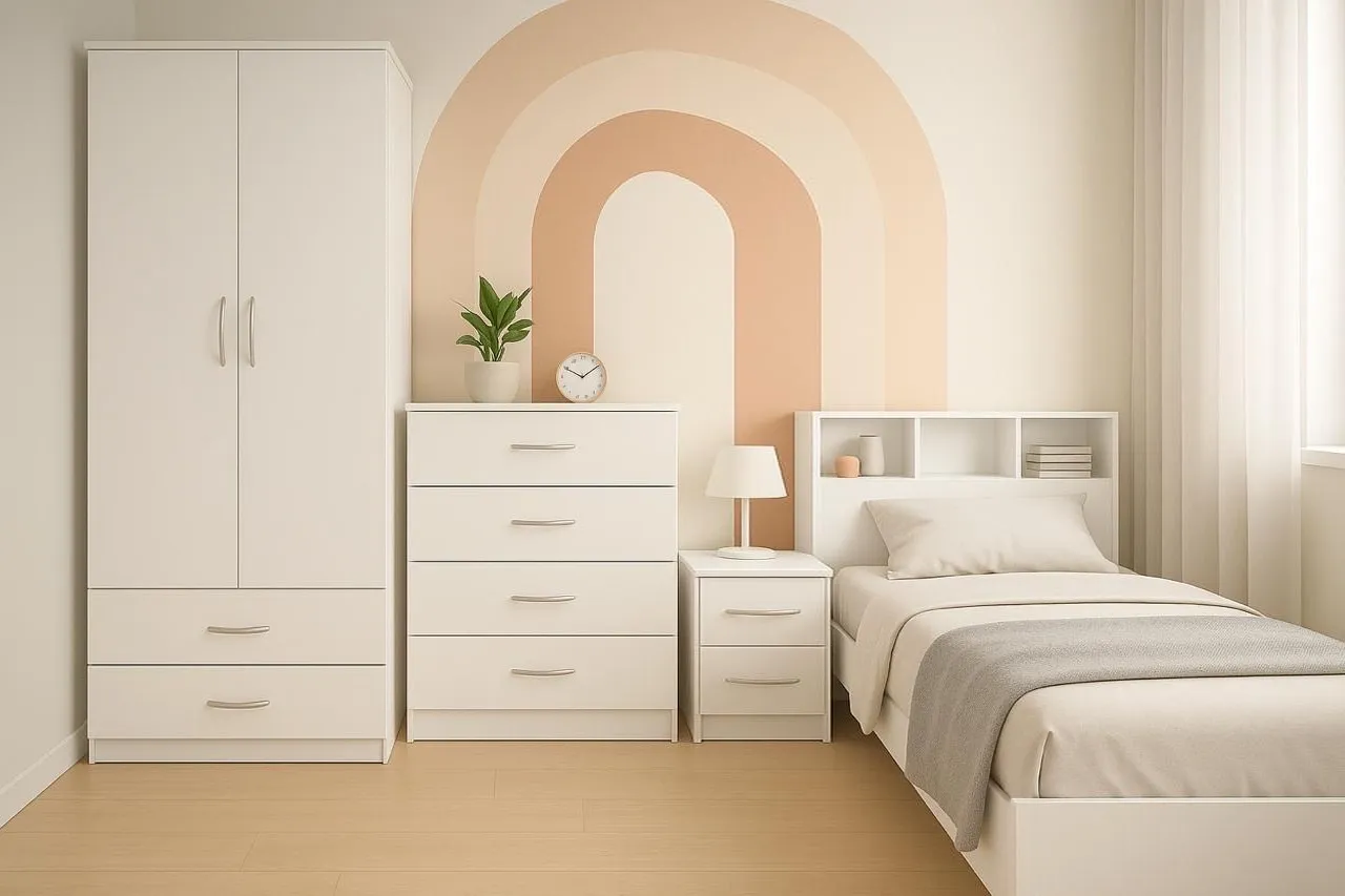 Kit quarto branco moderno