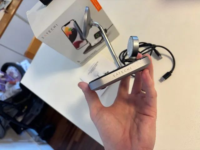 SATECHI Carregador MagSafe 3 em 1 para iPhone / Apple Watch / AirPods - Foto 4