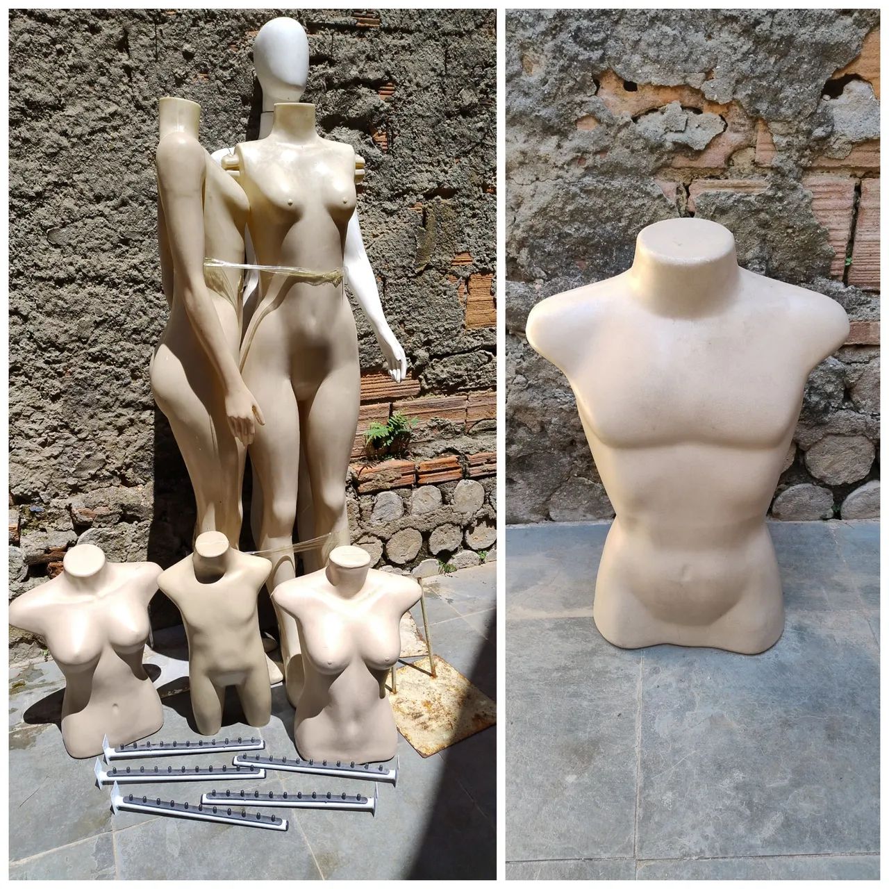Manequins e acessórios para loja 