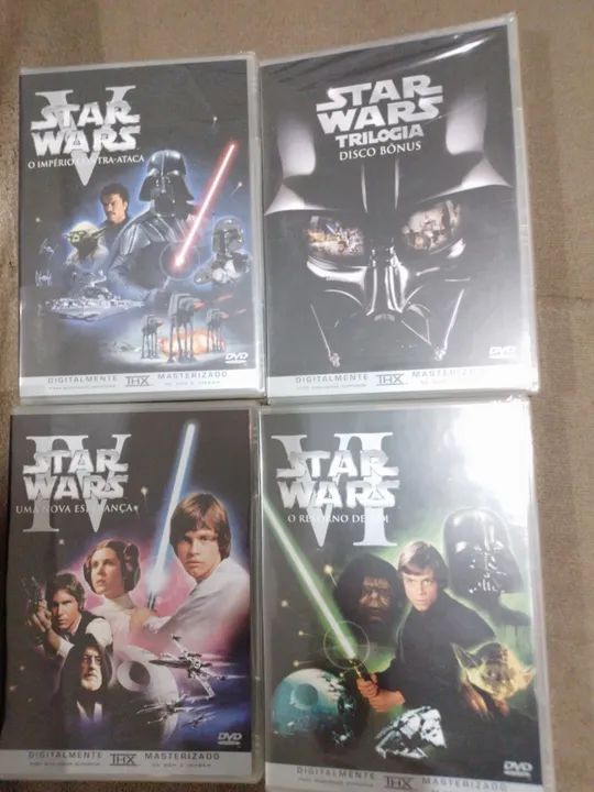 Star Wars - Trilogia Completa 4 DVDs  - Foto 3