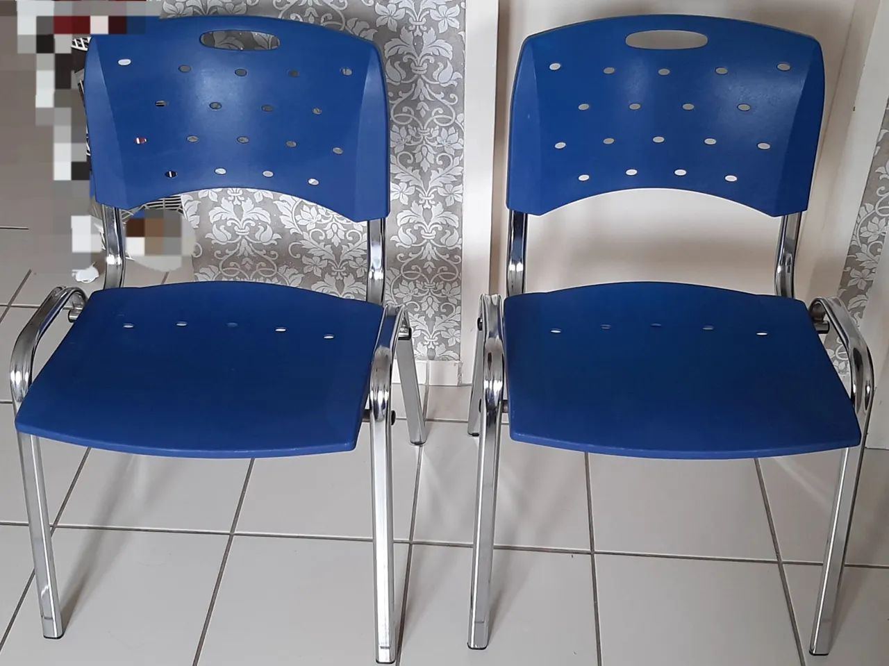 Cadeiras Secretária Escritório Azul