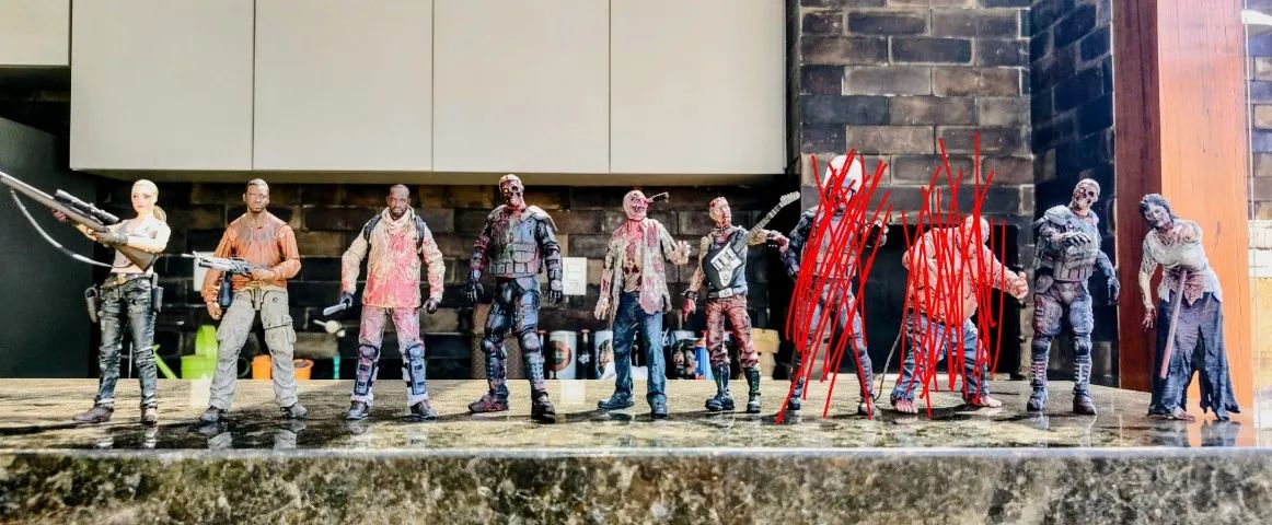 The Walking Dead Bonecos Coleção McFarlane Action Figures 