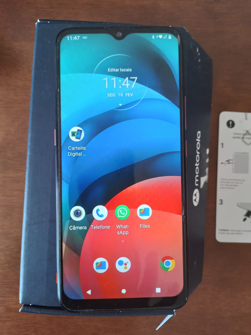 Celular Motorola e7 cobre