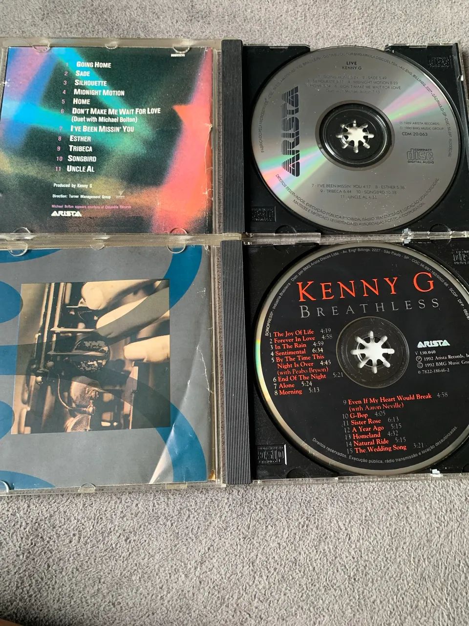 CDs Kenny G Live e Breathless 2 unidades  - Foto 3