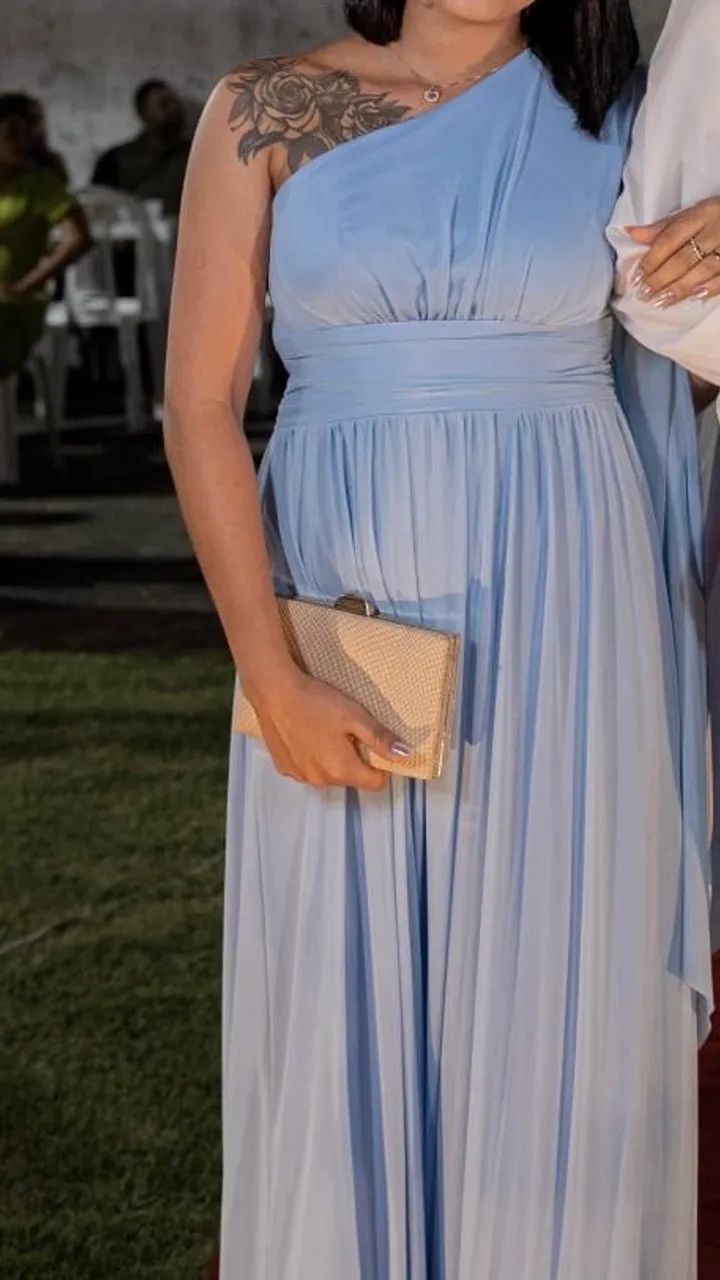Vestido Longo Azul - Elegância e Sofisticação - Foto 3