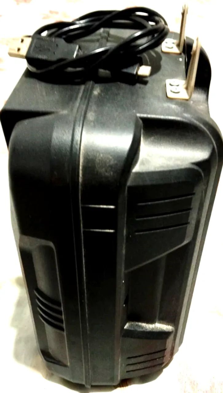 Caixa De Som Amplificada Potátil Ca60 80w Lenoxx Bivolt Preto FM USB - Foto 4