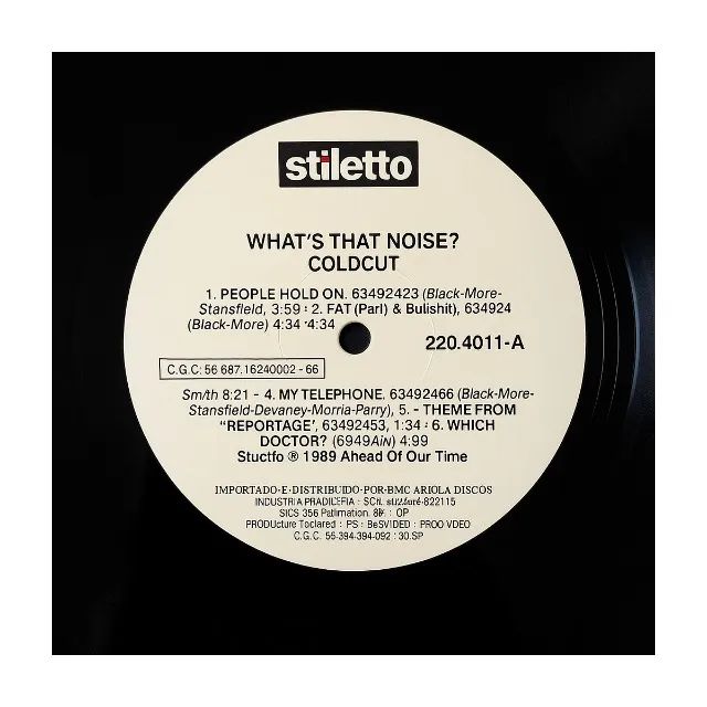 Vinil/LP Disco da Banda Coldcut "What's That Noise?" 1989 - Foto 3