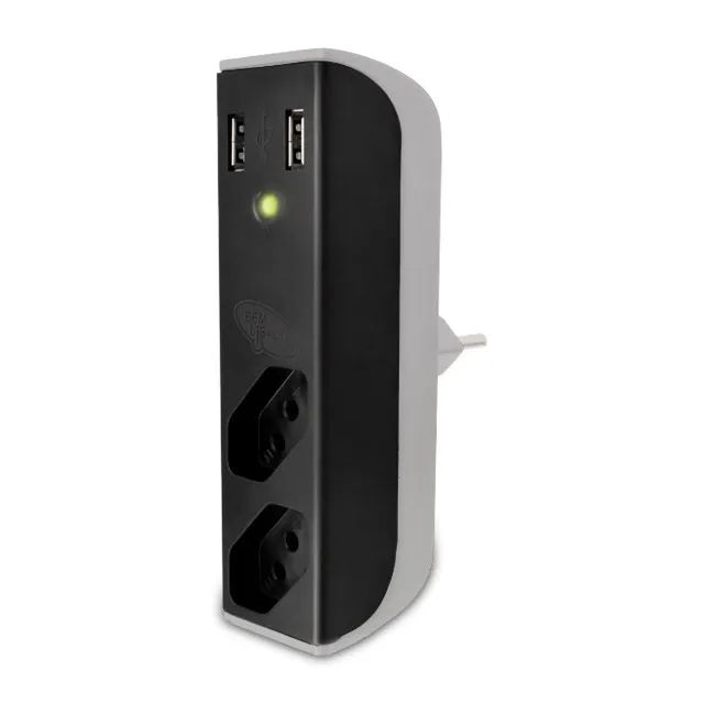Filtro de Linha com 2 tomadas + Carregador USB