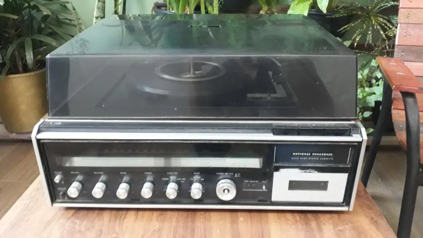 ANTIGO TOCA DISCOS K7 NATIONAL PANASONIC