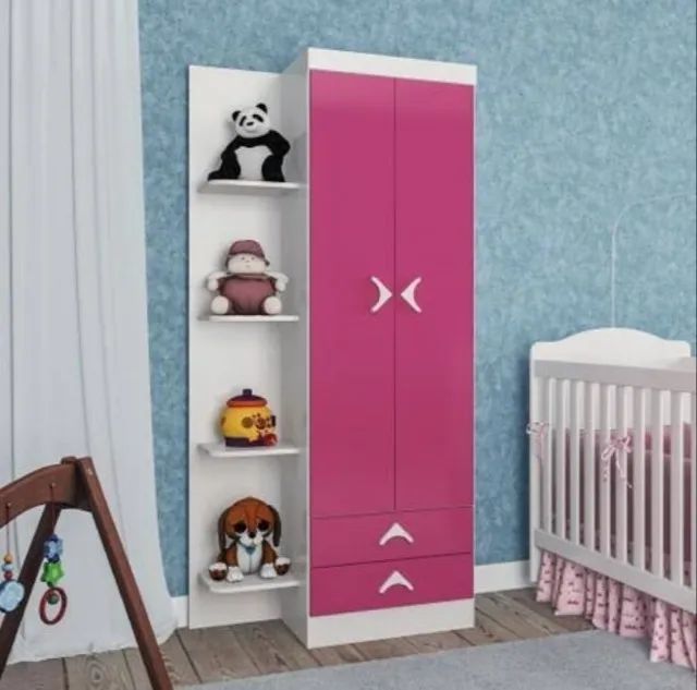 Guarda Roupa Infantil 2 Portas 2 Gavetas - Atualle