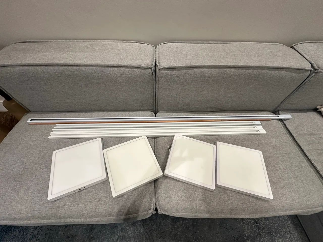 Painel led sobrepor + trilho eletrificado