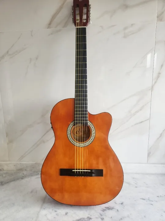 Violão Eletroacústico Giannini Start SF14 Flat - Aço (Novo, com Capa)