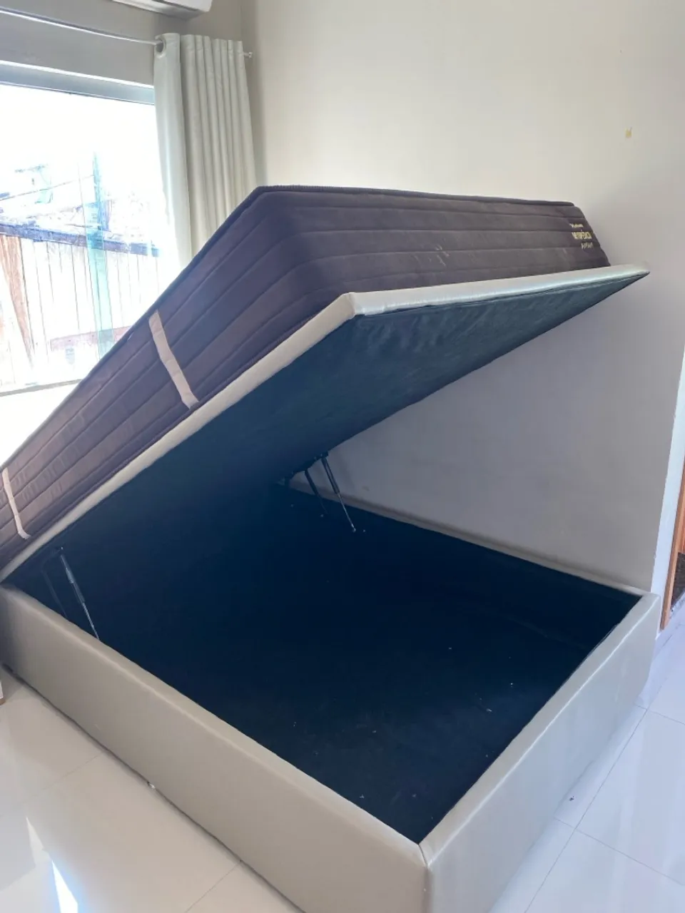 Cama Baú com colchão Semi ortopédico