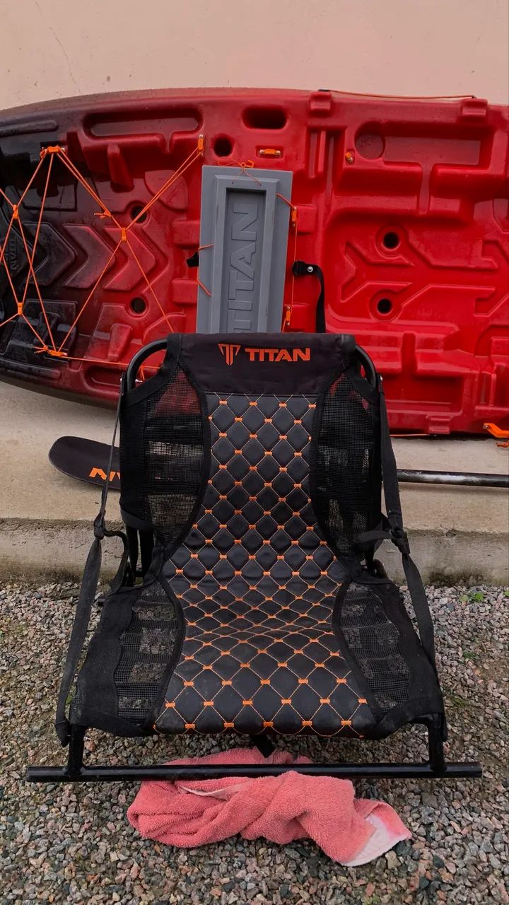 CAIAQUE DE PESCA COM CADEIRA E REMO - Foto 3