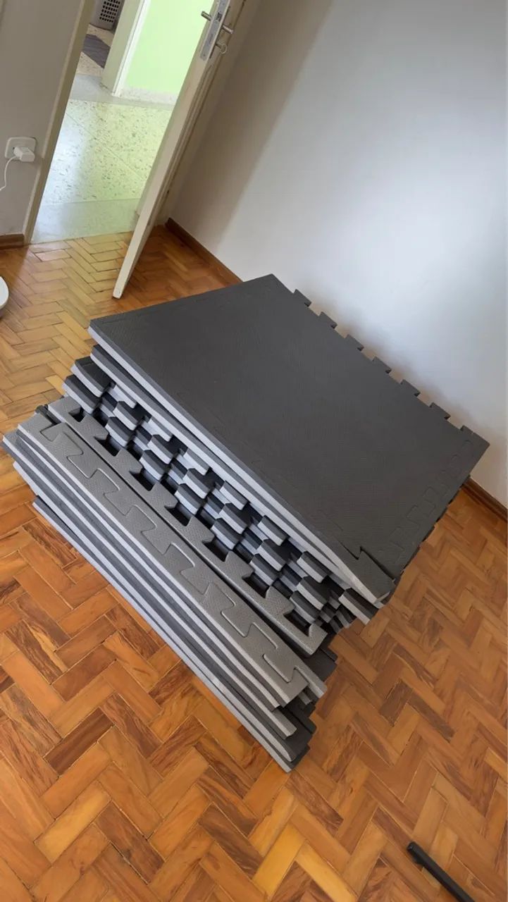 Kit 10 Tatame Tapete Eva Grande 100x100x4cm 40mm 1x1 Metro - Foto 2