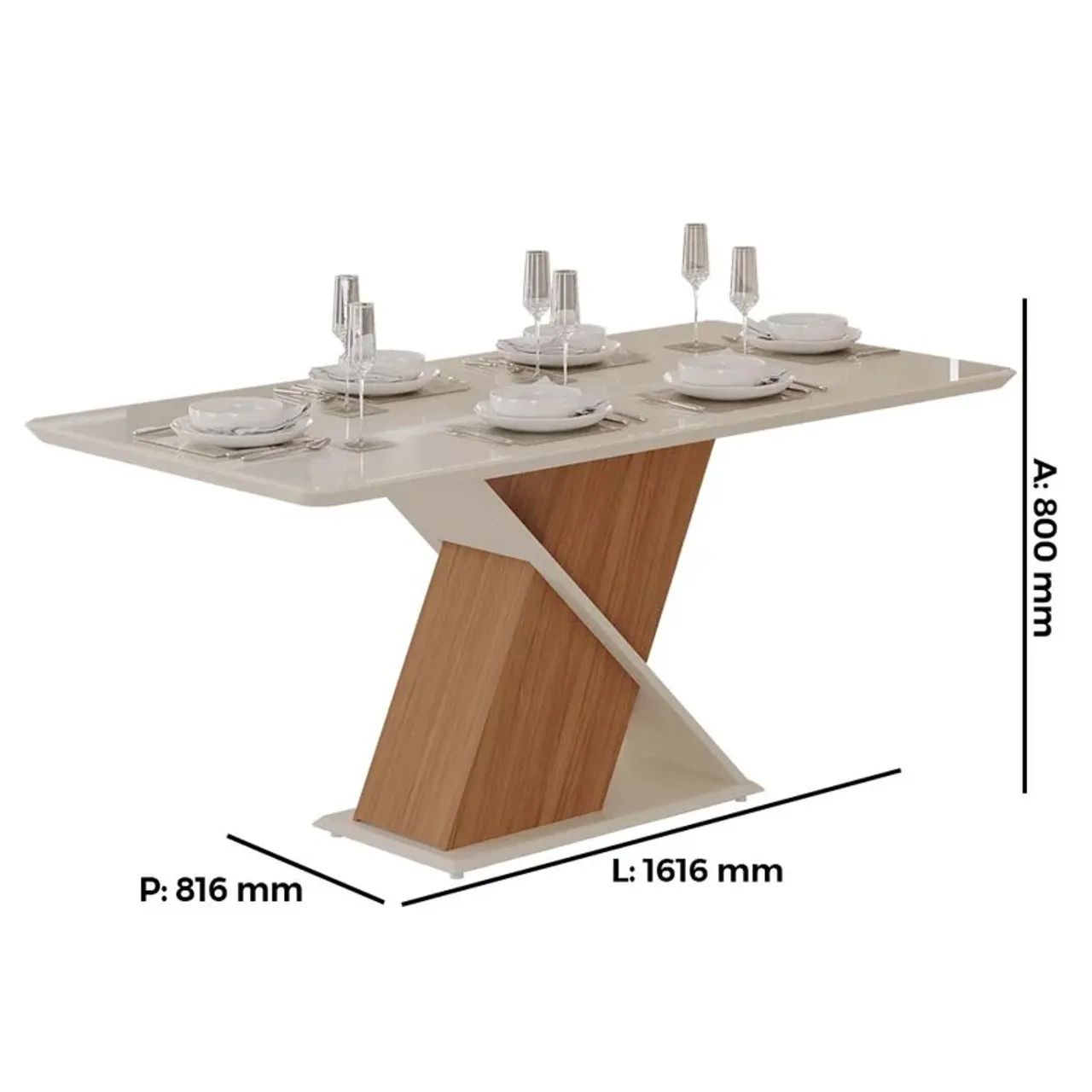 Mesa de Jantar Moderna com Design Exclusivo - Foto 4