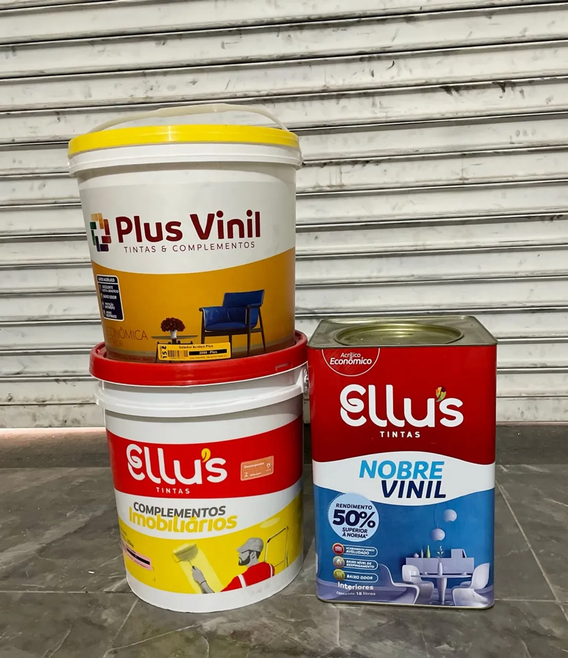 Tintas / seladores e massa Plus Vinil e Ellus - entregamos - a partir de 58,00
