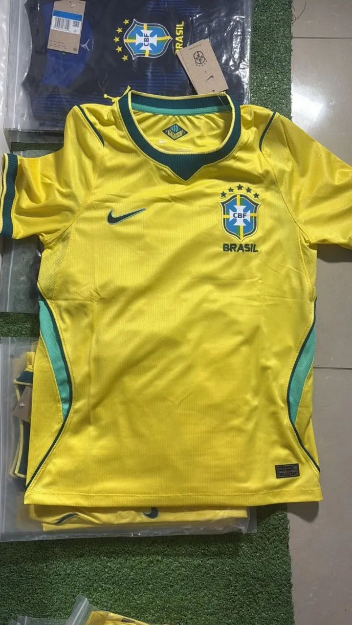 Camisa Amarela do Brasil Torcedor - M  - Foto 5