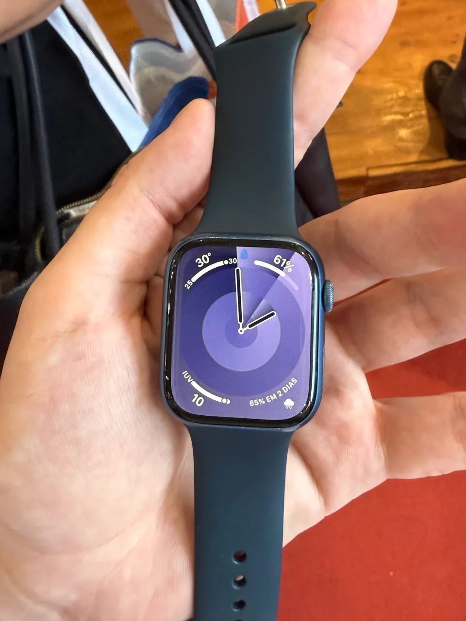 Apple Watch S7 Azul Seminovo
