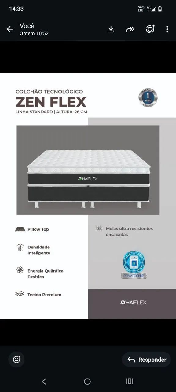 Colchão Zen Flex molas ensacadas - Foto 3