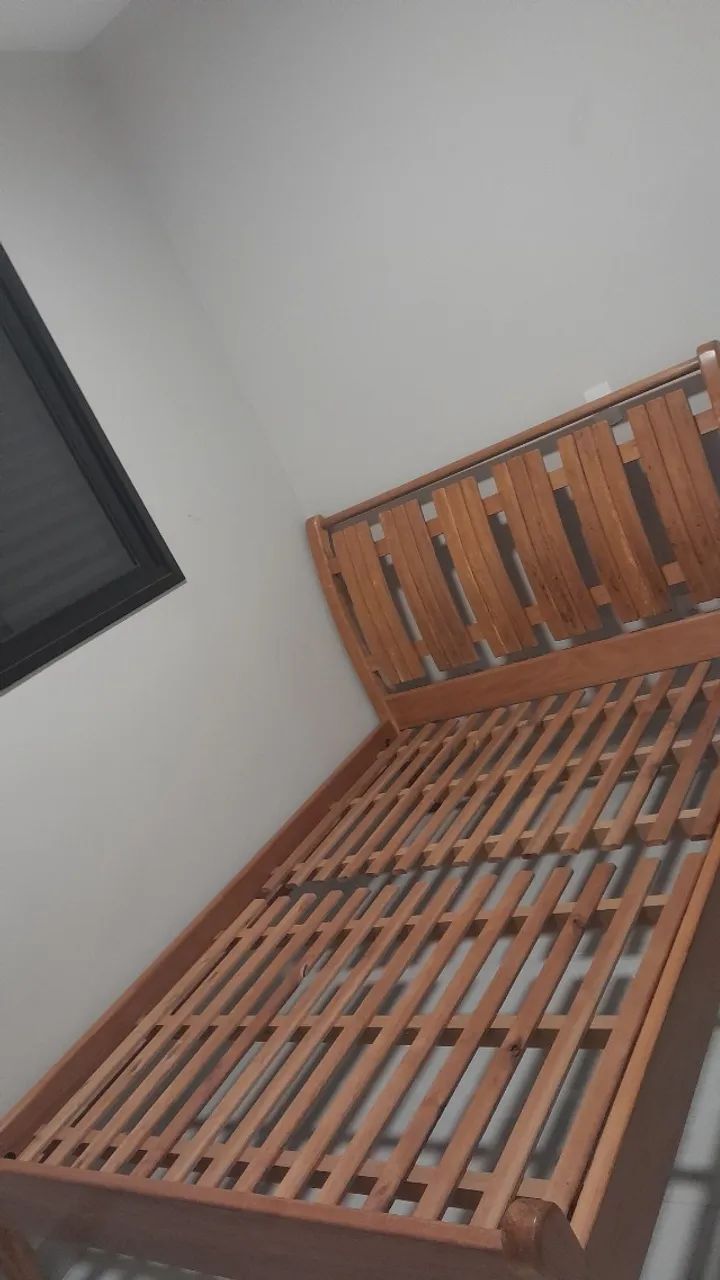 CAMA DE CASAL MADEIRA JEQUITIBÁ