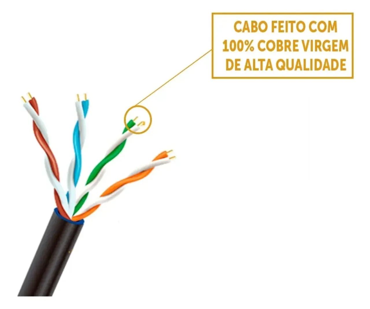 CX 100M Cabo Lan UTP 100% COBRE LAN EXPERT - Foto 2