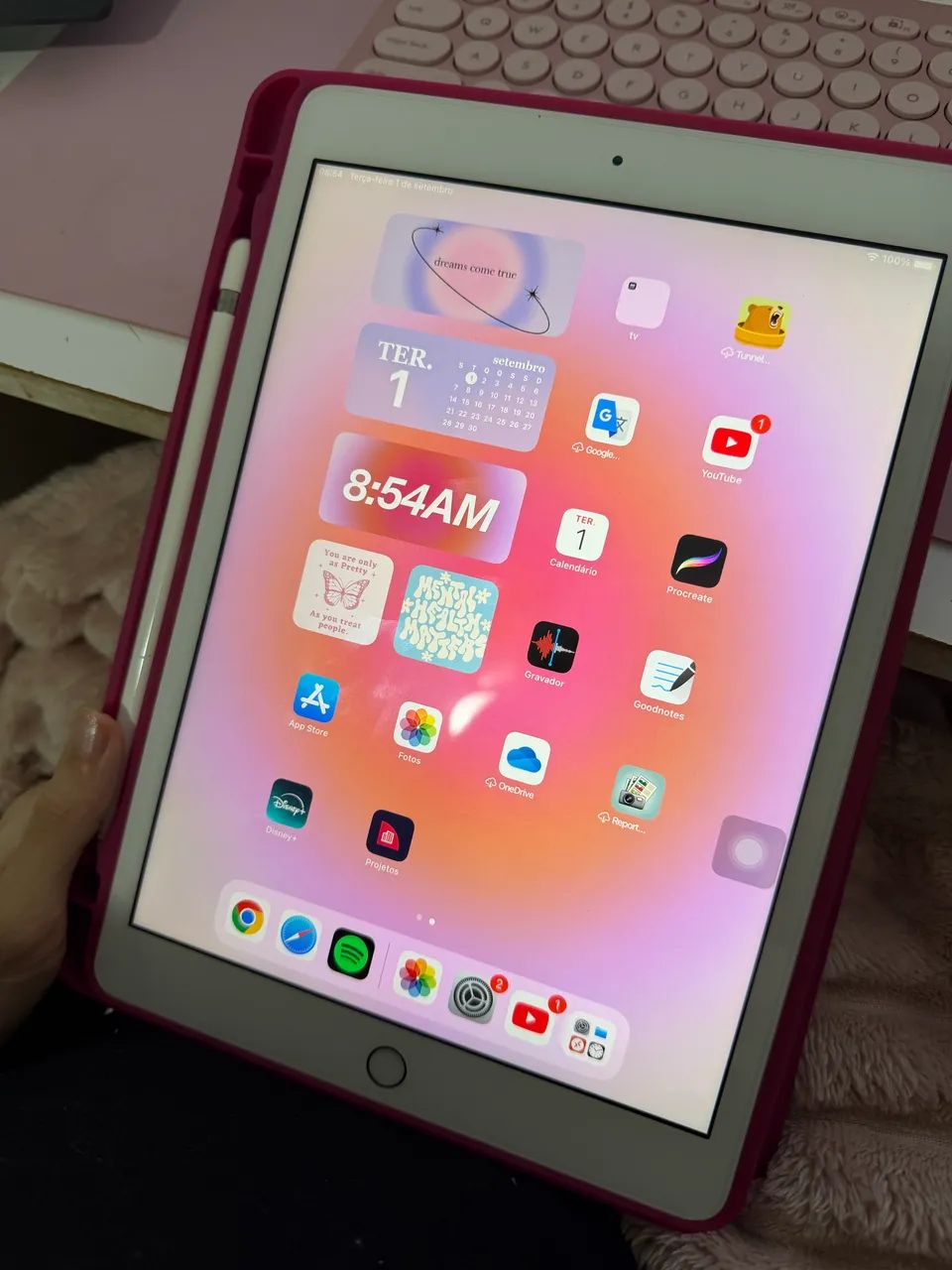 ipad 8 geração + apple pencil 1 geração - Tablets e E-Readers