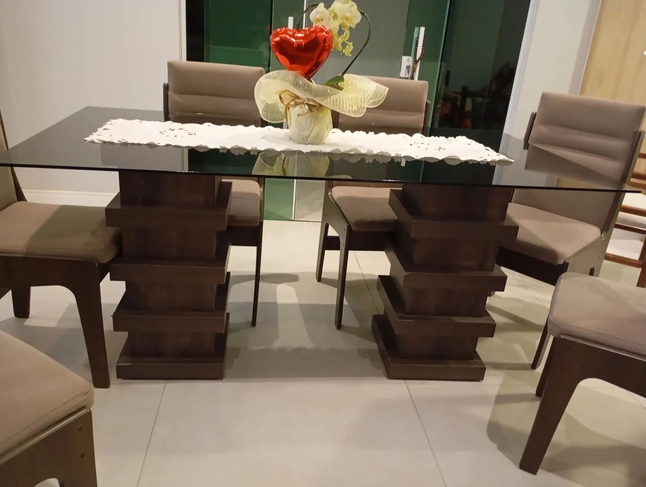Mesa jantar com cadeiras - Foto 3