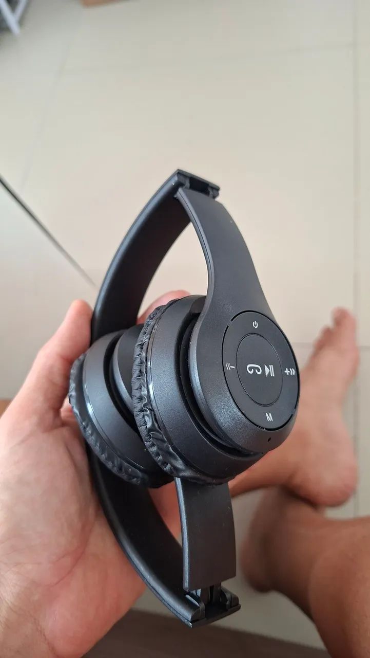 Fone MP3 Bluetooth e Cartão 