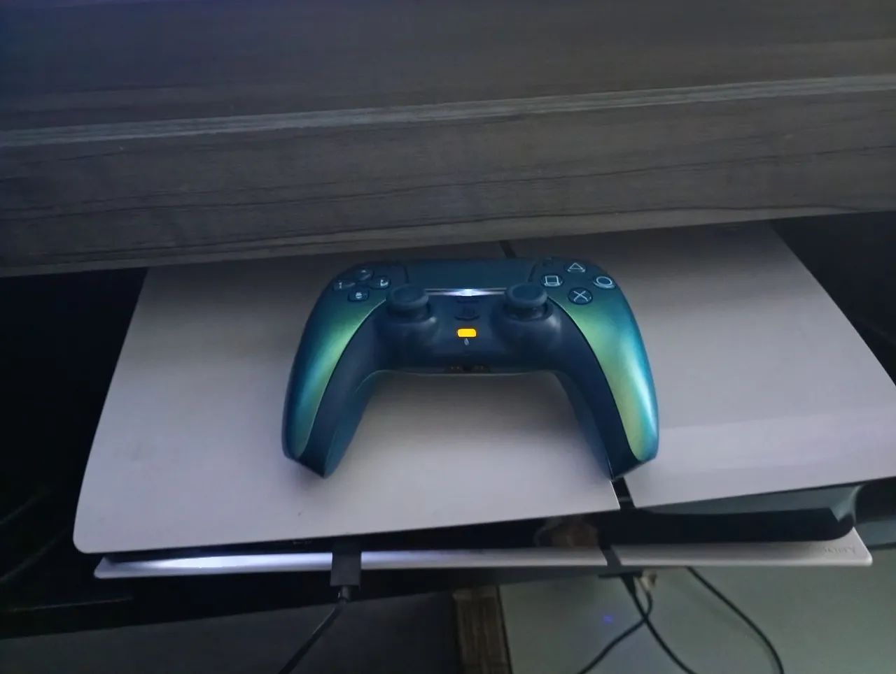 Dualsense ps5 com  caixa Chroma   verde 6meses.  - Foto 3