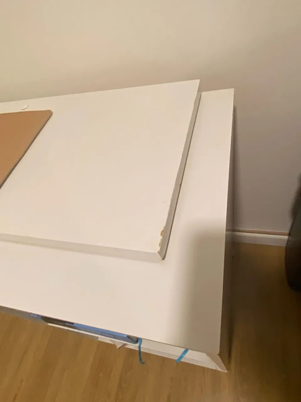 Mesa de escritório com suporte para livro e rodinhas - Foto 4