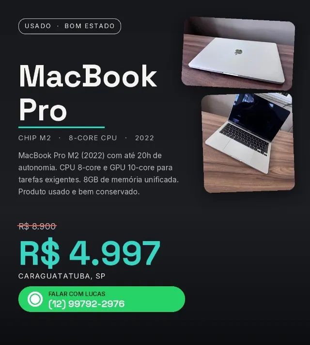 Mac book pro 2022 8gb ram
