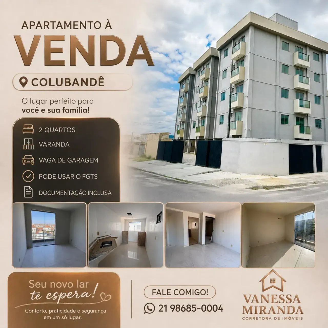 Apartamento de 2 quartos no Colubandê