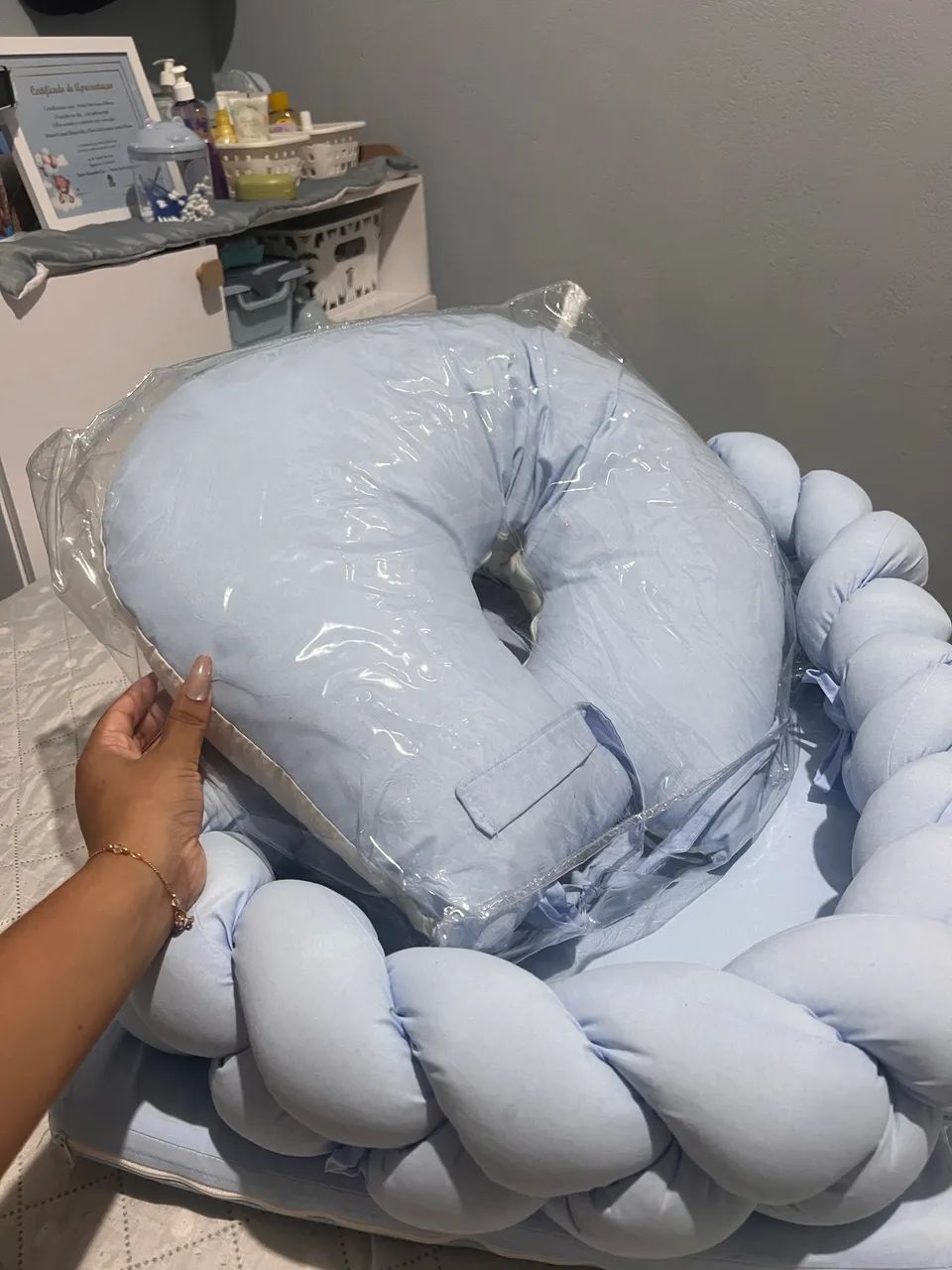 Kit ninho + almofada amamentação 