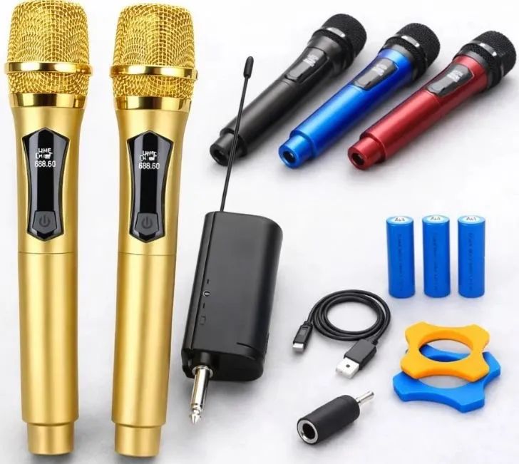 Microfone sem fio para eventos, shows, igrejas karaokês 