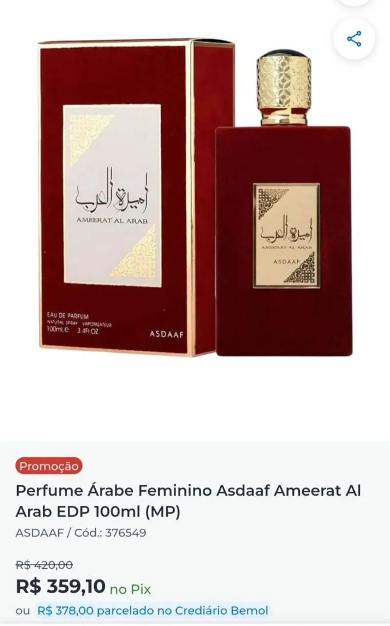 Perfume Árabe Feminino - Foto 3