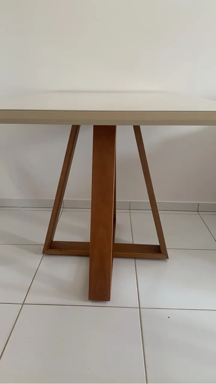 Mesa de Jantar Off White 4 lugares