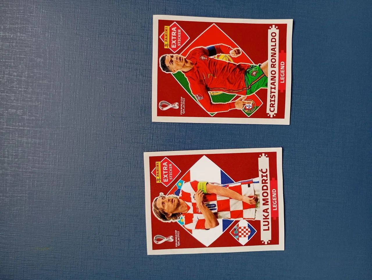 Extra sticker bordô CR7 e Modric copa 2022