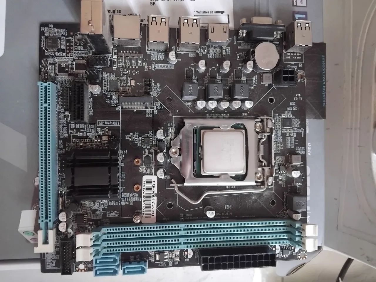 Kit para pc placa mae, memoria ram, processador + cooler - Foto 3