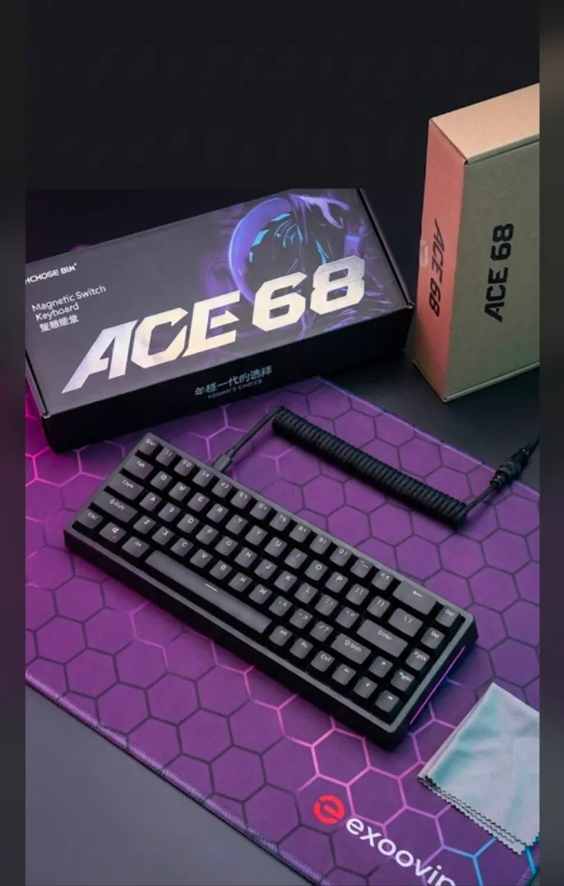 Teclado Mecânico Magnético Gamer Mchose Ace 68 Hall Effect Rapid