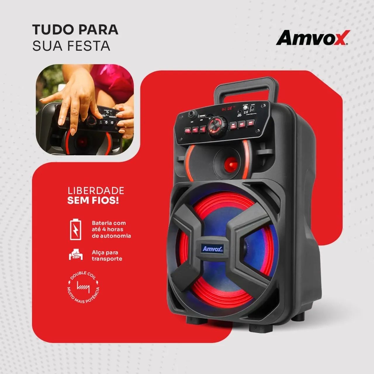 Caixa de som amvox  - Foto 2