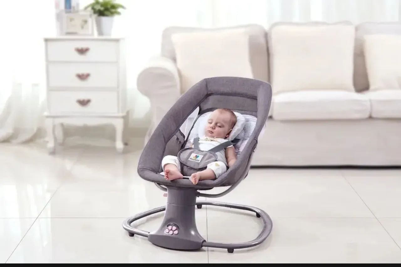 Cadeira Descanso Bebê Automática C/ Bluetooth E Fonte Bivolt  - Foto 3