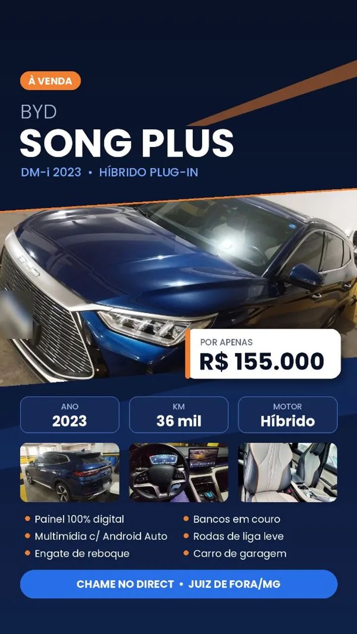 BYD Song Plus (HIBRIDO) 2023