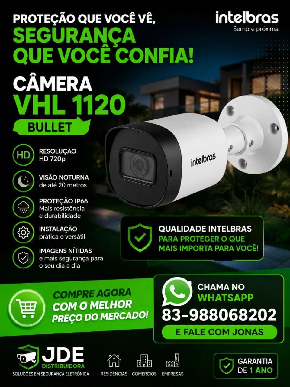 CÂMERA VHL 1120 DA INTELBRAS 