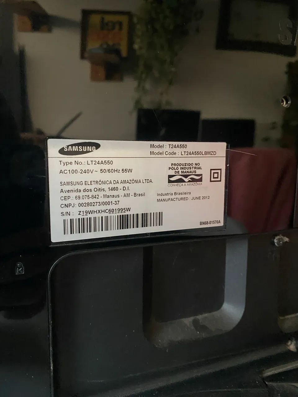 Monitor Samsung 24" Full HD (com Fire Stick inclusão) - Com avaria (Ótimo para Streaming) - Foto 3