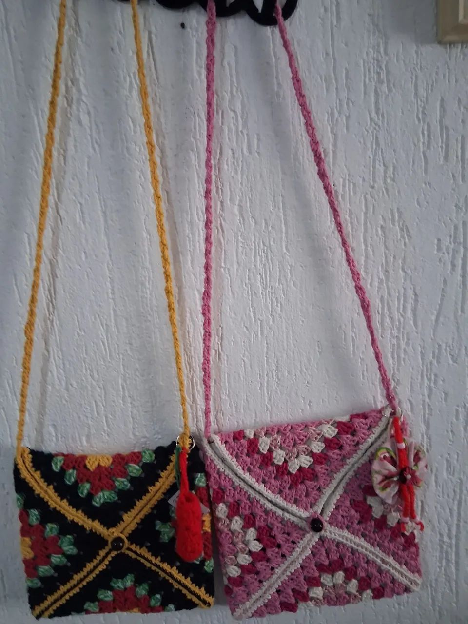 Bolsas croche feitas a mão  - Foto 3