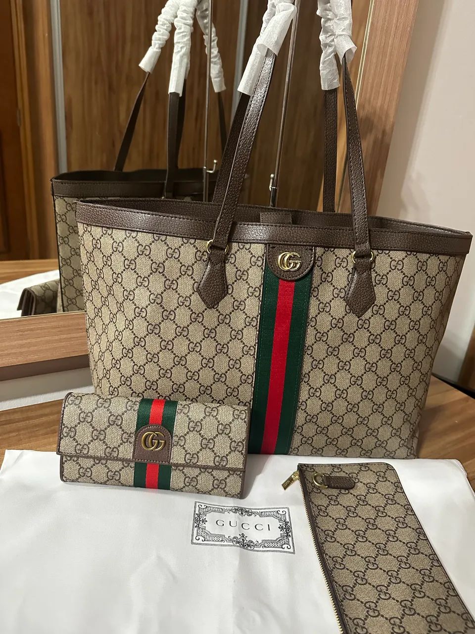 Kit bolsa Gucci + carteira  - Foto 5