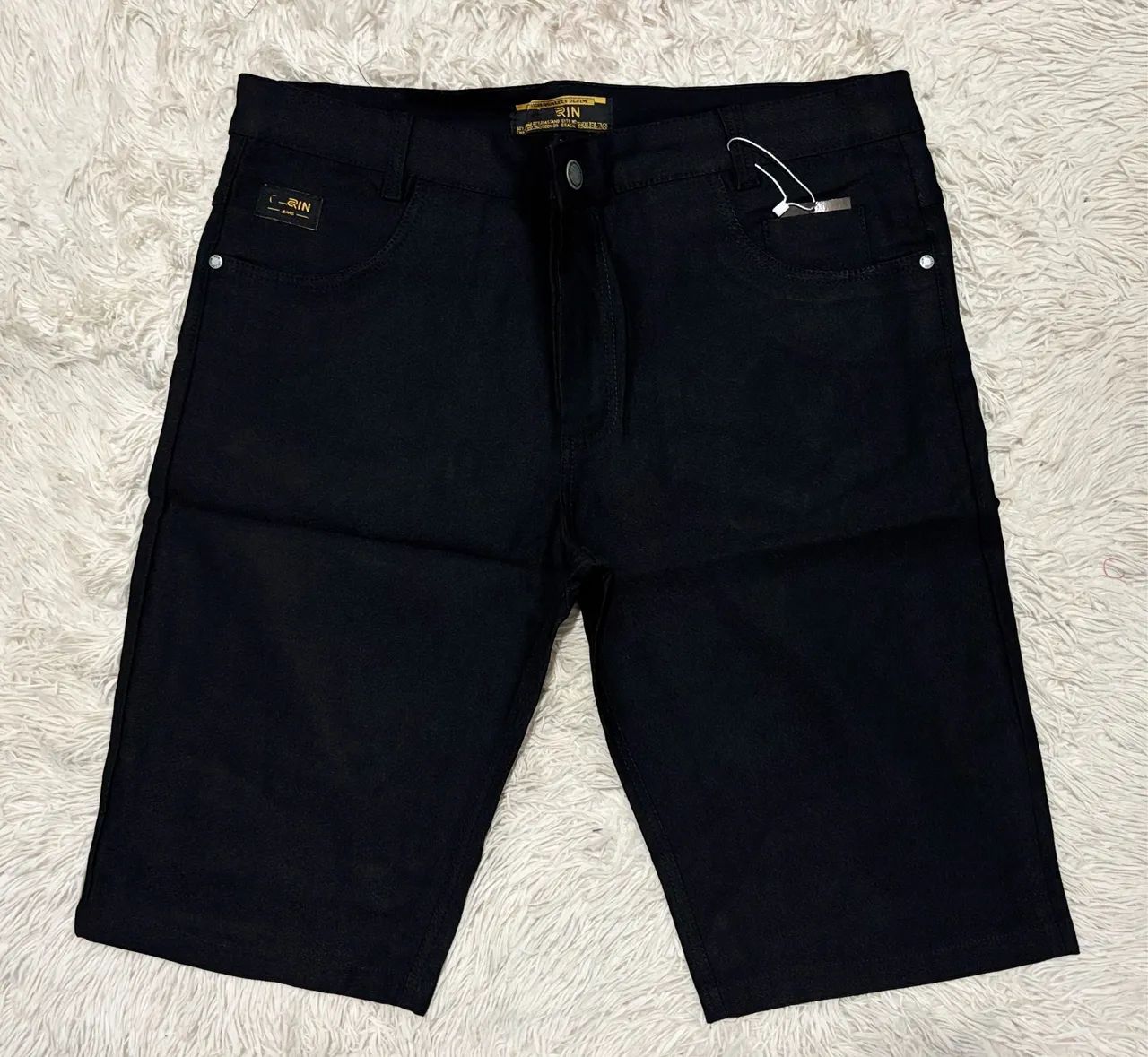 Bermuda Masculina 36 ao 54 Preta 
